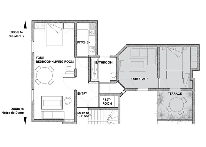 Alloggio in famiglia Bel Ile Saint Louis, Centre